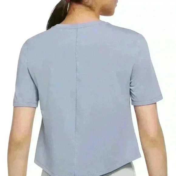 Nike Women's Plus Size Dri-Fit One Cropped Top Ashen Slate 1X - Picture 3 of 9